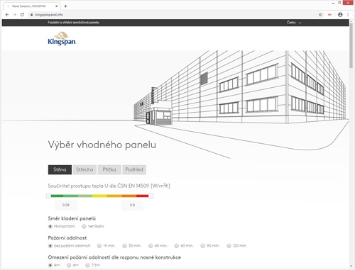 Kingspan Panel Selector