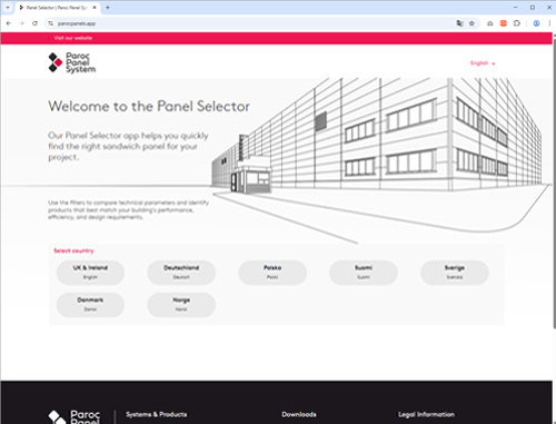 Paroc Product Finder