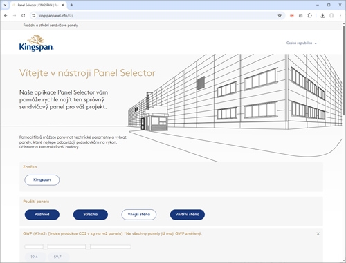 Kingspan Panel Selector